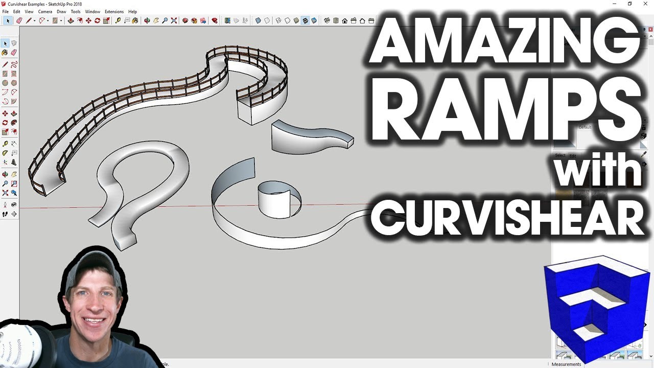 Easy Ramps In Sketchup With Curvishear By Fredo The Sketchup Essentials