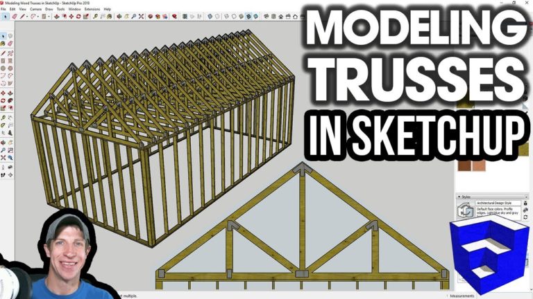 Modeling Wood Trusses In Sketchup The Sketchup Essentials