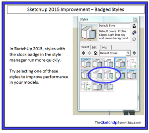 Badged Styles in SketchUp 2015