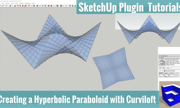 Creating a Hyperbolic Paraboloid in SketchUp with Curviloft – SketchUp Extension Tutorials