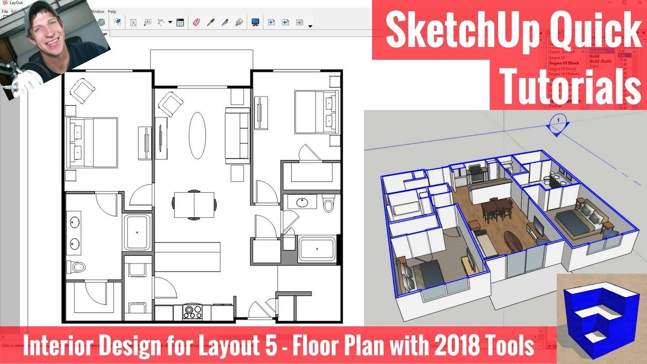 Creating A Floor Plan In Layout With SketchUp 2018 s New Tools 