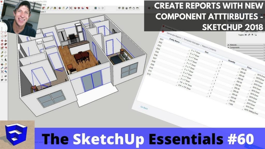 Using SketchUp 2018’s New Attributes to Generate Door Schedules, Cost ...