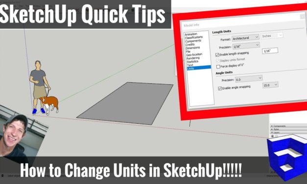 How to Change the Units of Measure in SketchUp! Feet to Inches, Setting Precision, and More!