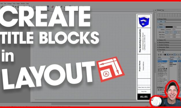 CREATING A TITLE BLOCK for your Plans in Layout