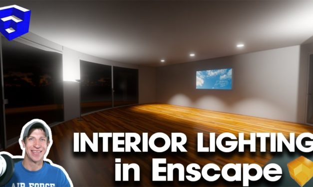 Interior Artificial Lighting in Enscape