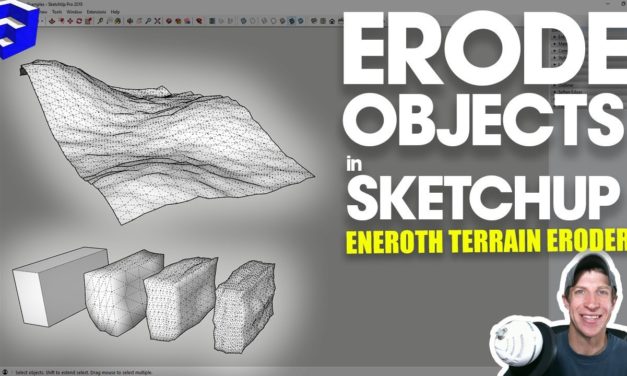 ERODE OBJECTS IN SKETCHUP with Eneroth Fractal Terrain Eroder!