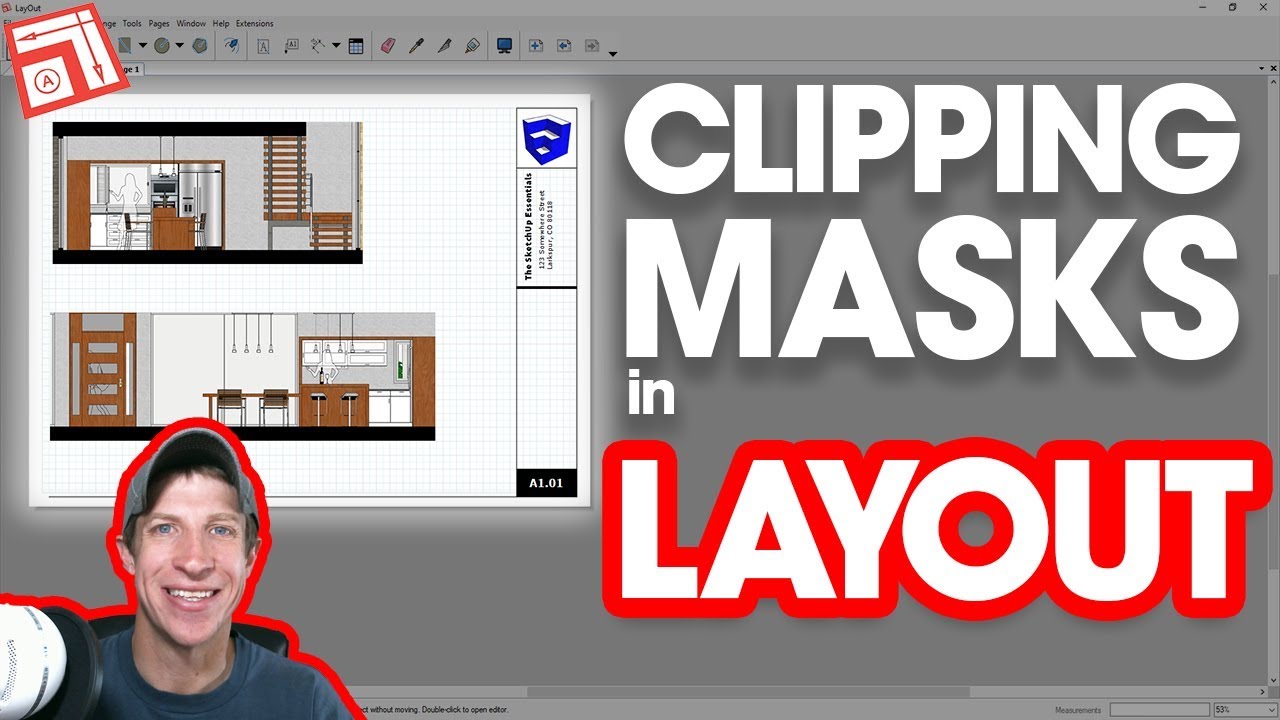 How To Use CLIPPING MASKS In Layout - The SketchUp Essentials