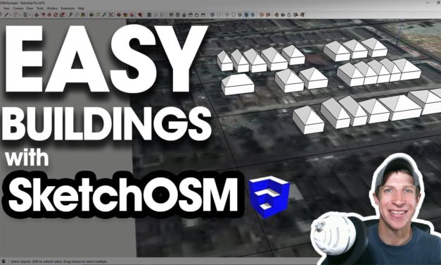 QUICK BUILDING MODELS for Site Context with SketchOSM for SketchUp