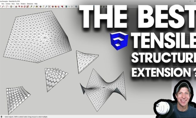 THE BEST TENSILE STRUCTURE EXTENSION for SketchUp? Checking Out nz_Surface!