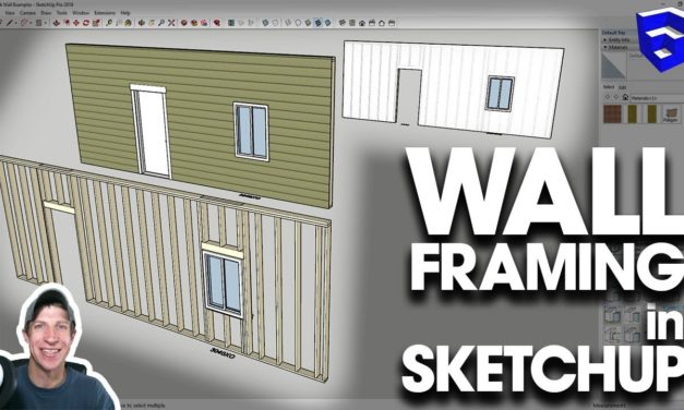 DETAILED WALL FRAMING in SketchUp with Medeek Wall