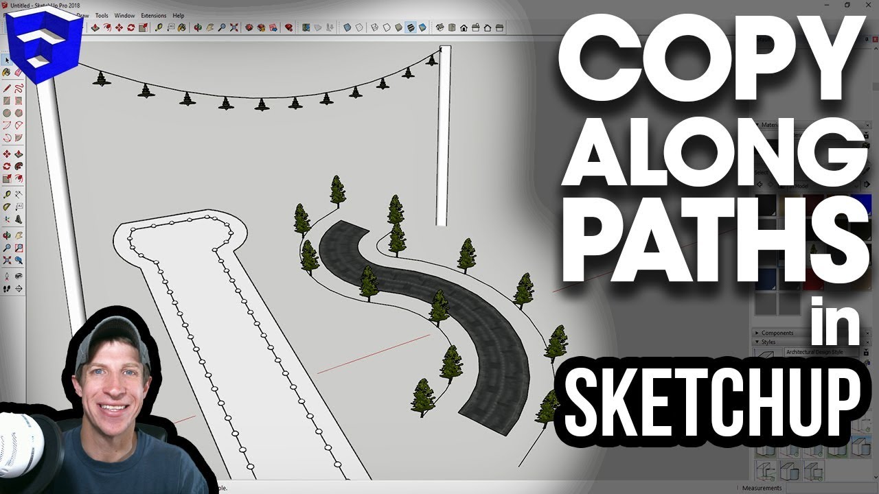 Copy Objects ALONG PATHS in SketchUp with PathCopy The SketchUp