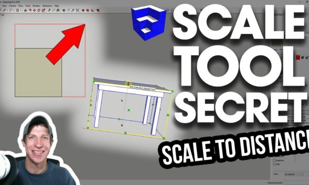 SketchUp SCALE TOOL TIP – Set Distances with the Scale Tool