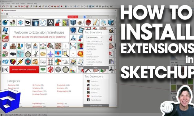 How to INSTALL EXTENSIONS in SketchUp