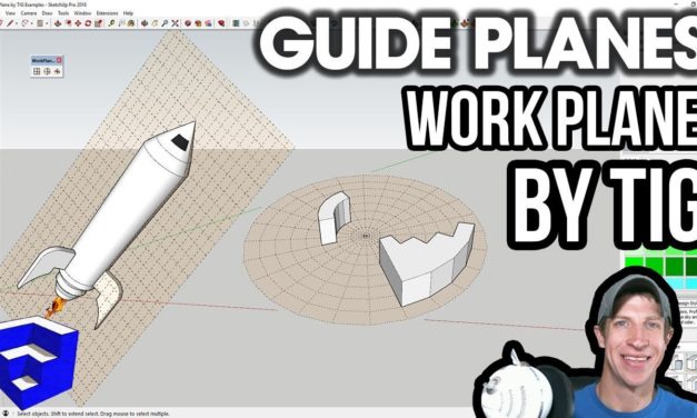 GUIDE PLANES in SketchUp with Work Plane By TIG