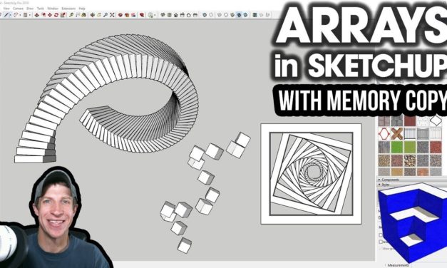 AMAZING ARRAYS in SketchUp with Memory Copy