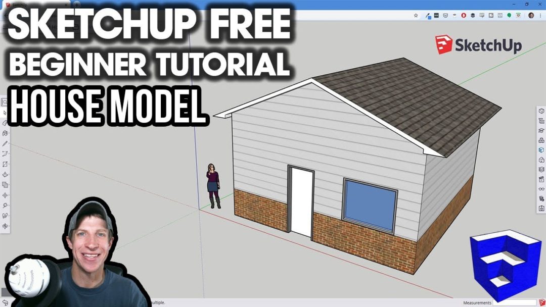 GETTING STARTED with SketchUp Free – Lesson 2 – Creating a House Model ...