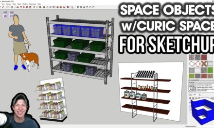 Spacing Objects in SketchUp with the Curic Space Extension!