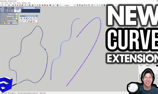 NEW Curve Extension for SketchUp?!?!? Learn to Use FredoSpline!